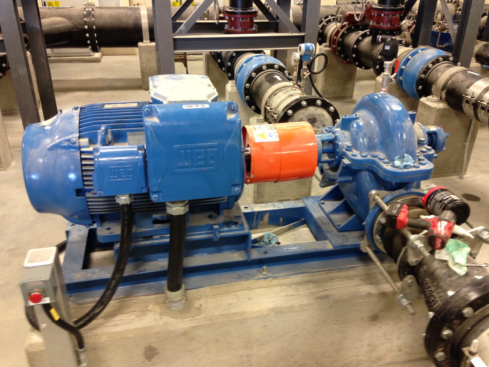 Pump and motor package rebuilt by Rogers
