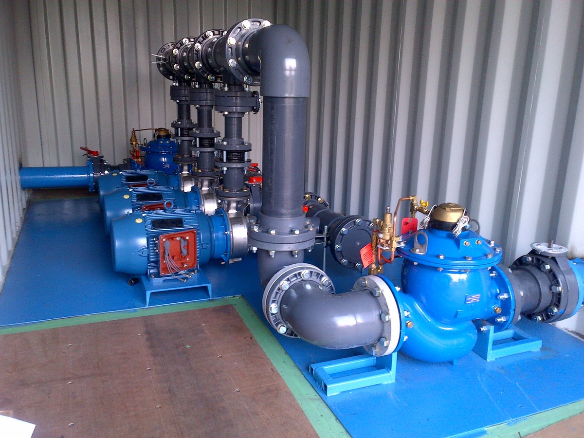Containerized booster system built by Rogers
