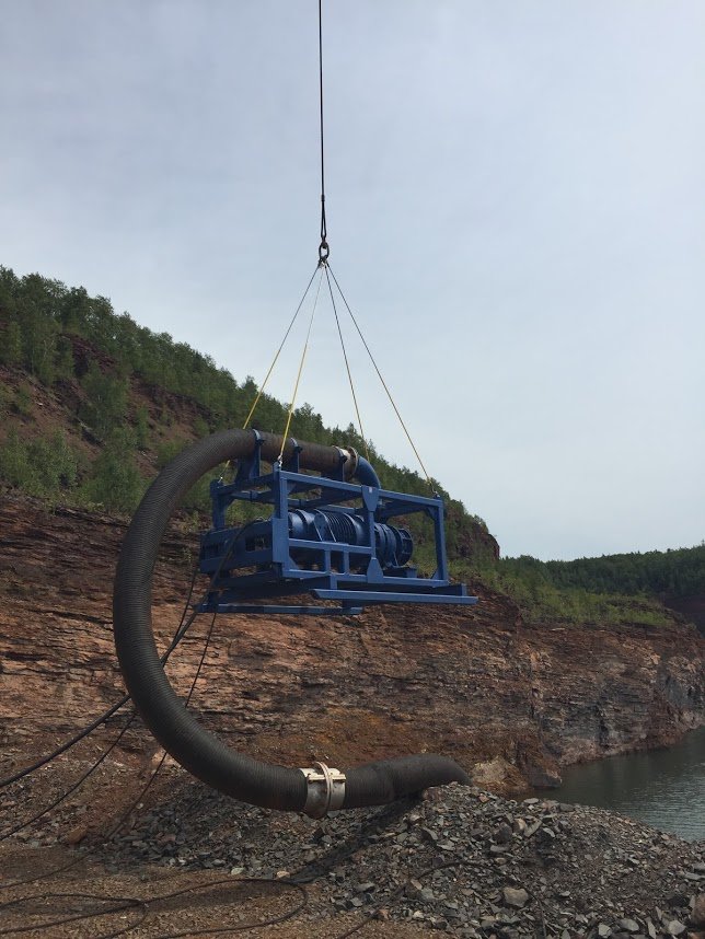 GPM Eliminator dewatering a pit
