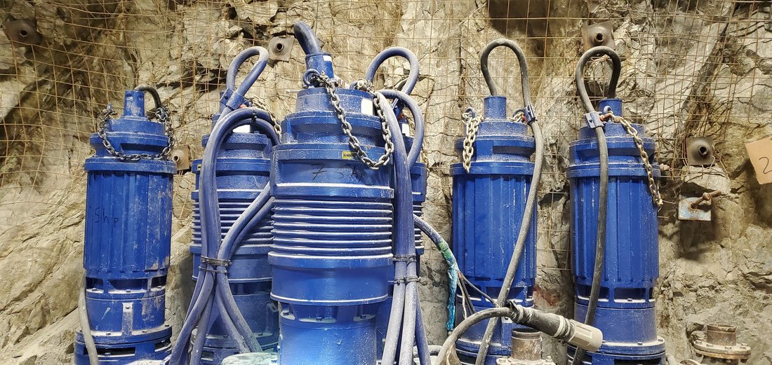 GPM Eliminator pumps underground in a mine