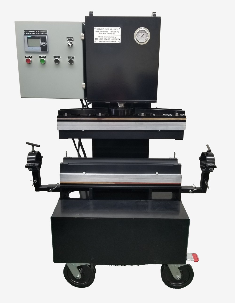 MCS hydraulic cable vulcanizer